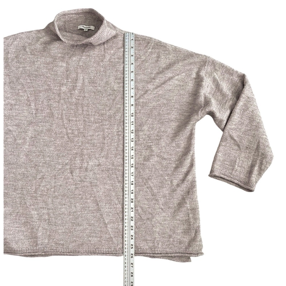 Madewell Women's Boucle Mock Neck Tunic Sweater Merino Wool Blend Size 2X NEW - Picture 5 of 14